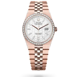 Land-Dweller Oyster, 40 mm, Everose gold and diamonds 127385TBR