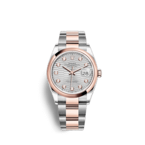Rolex Datejust 126201 36mm Silver, fluted motif (Oyster)