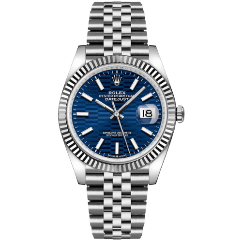 Rolex Datejust Blue Fluted Motif Dial 36mm 126234 (Jubilee)