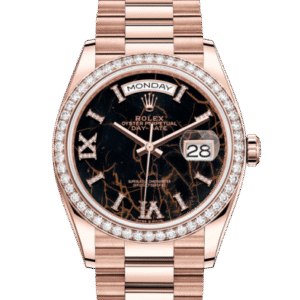 Rolex Day-Date 36 Oyster 36 mm Everose gold and diamonds 128345RBR