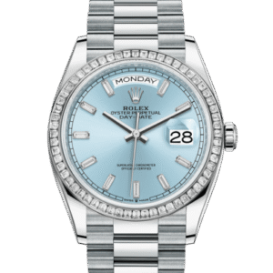 Rolex Day-Date 36 Oyster 36 mm platinum and diamonds 128396TBR